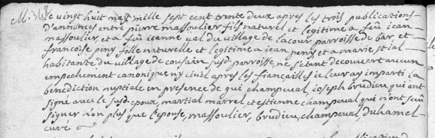 Mariage Massoulier Pierre Peny Francoise.JPG